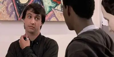 Actor Bronson Pinchot plays Serge opposite Eddie Murphy in the film Beverly Hills Cop in 1984.