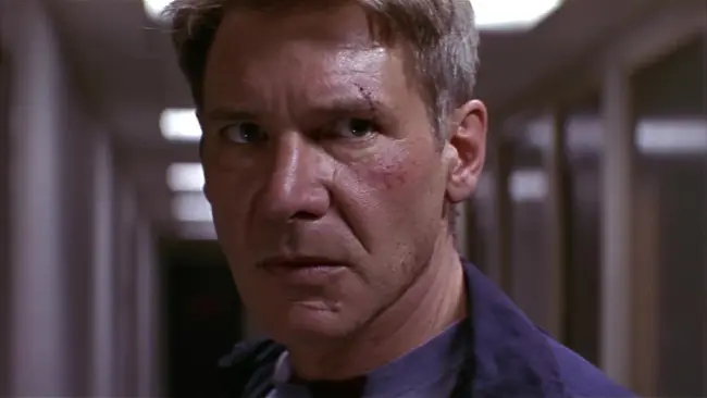 Harrison Ford in the 1997 thriller, The Devil's Own