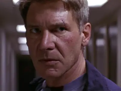 Harrison Ford in the 1997 thriller, The Devil's Own